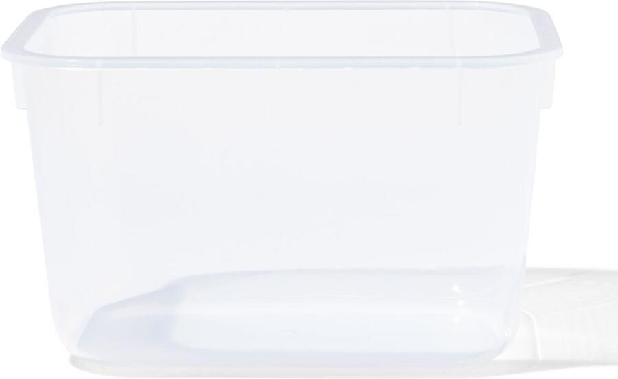 HEMA Voorraadbakje maat L 3100ml kunststof zonder deksel (semi transparant)