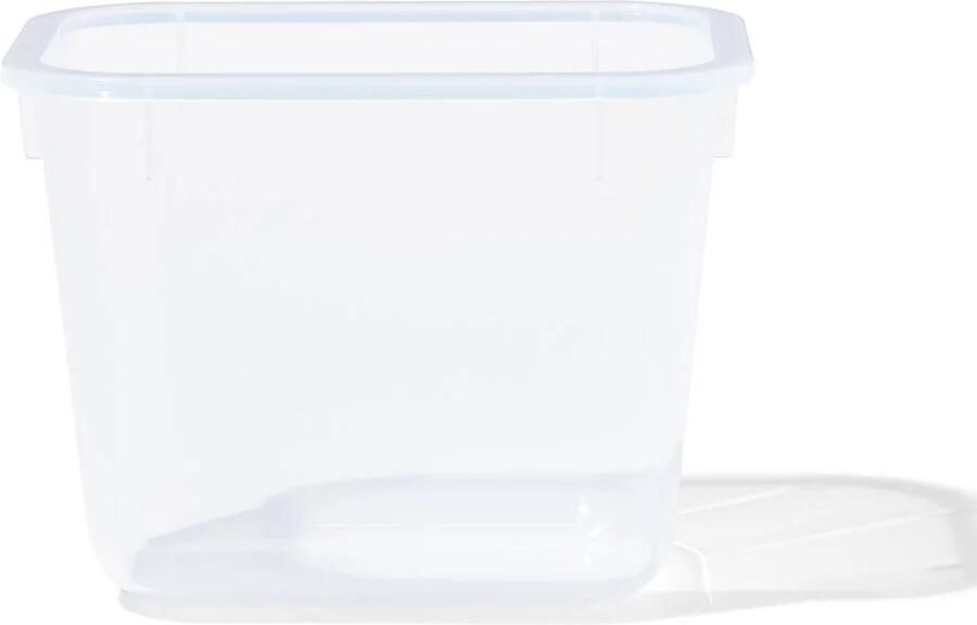 HEMA Voorraadbakje maat M 1630ml kunststof zonder deksel (semi transparant)