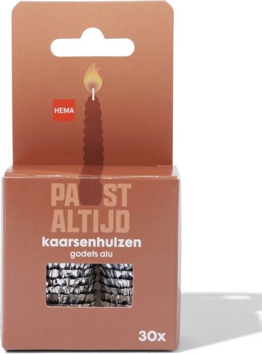 HEMA Kaarsenhulzen Zilver 30 Stuks (zilver)