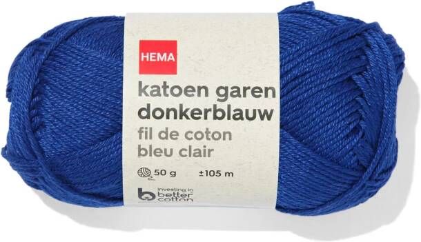 HEMA Katoen Garen Donkerblauw 50gram 105meter