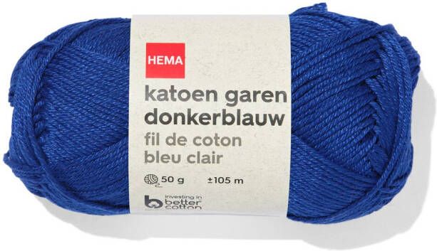 HEMA Katoen Garen Donkerblauw 50gram 105meter