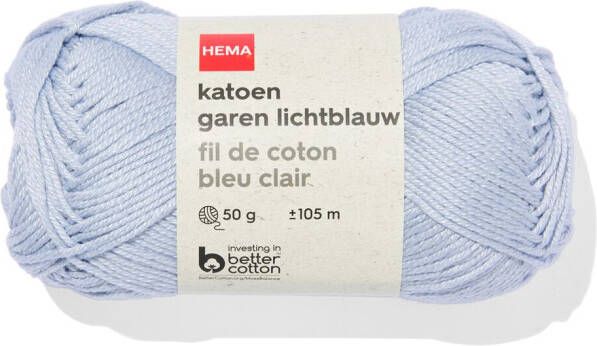 HEMA Katoen Garen Lichtblauw 50gram 105meter