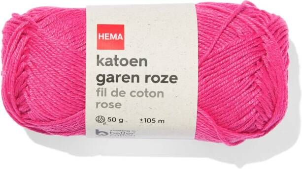 HEMA Katoen Garen Roze 50gram 105meter