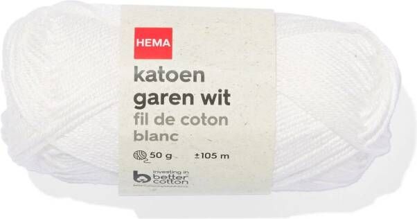 HEMA Katoen Garen Wit 50gram 105meter