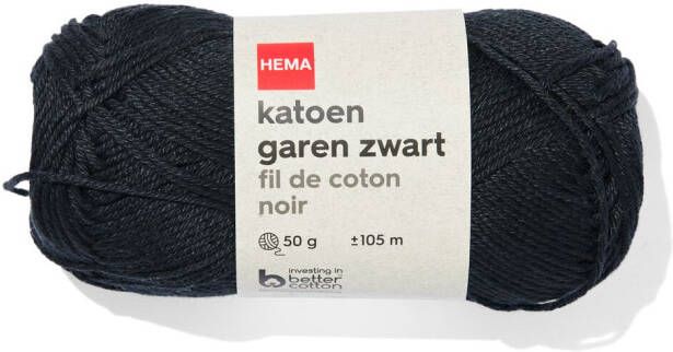 HEMA Katoen Garen Zwart 50gram 105meter