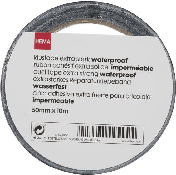 HEMA Klustape 10 Meter (zwart)