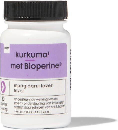HEMA Kurkuma Met Bioperine 30 Stuks