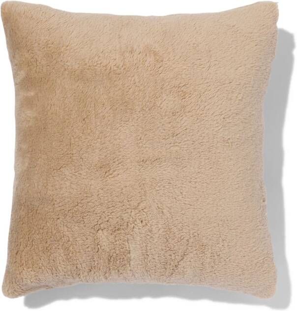 HEMA Kussenhoes 50x50 Teddy Taupe (taupe)