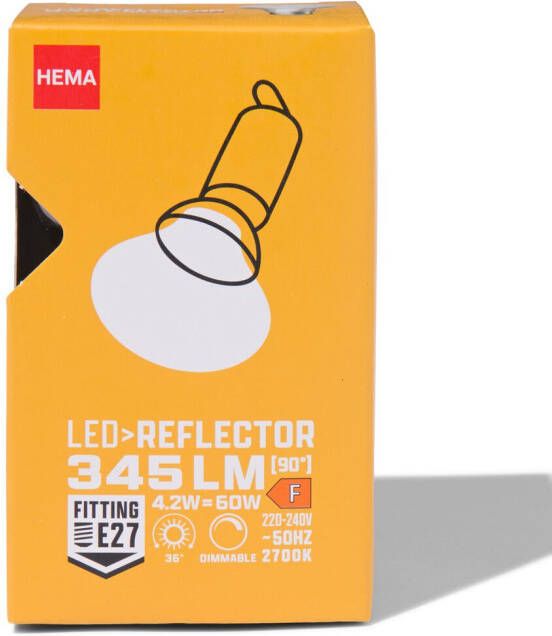 HEMA Led Reflector Clear E27 4.2W 345lm Dim