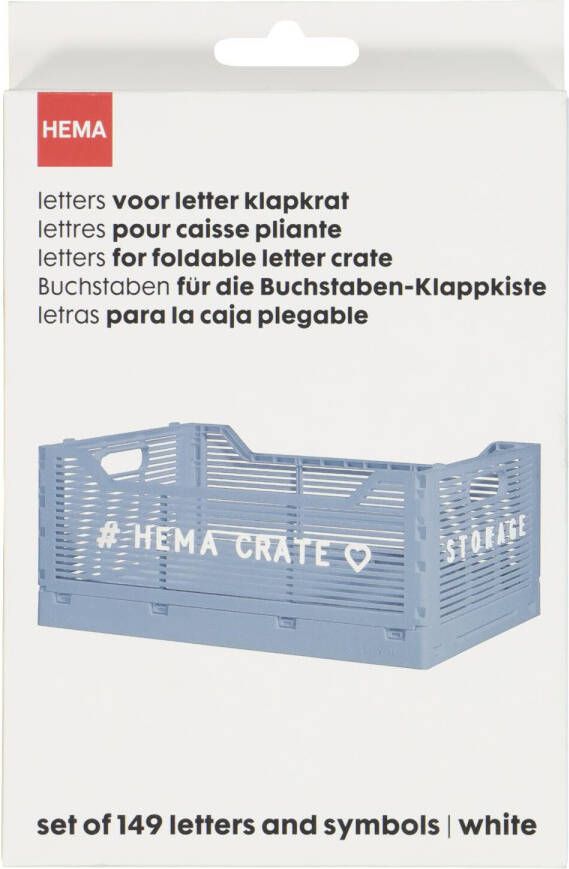 HEMA Letters Voor Letterbord Krat Wit (wit)