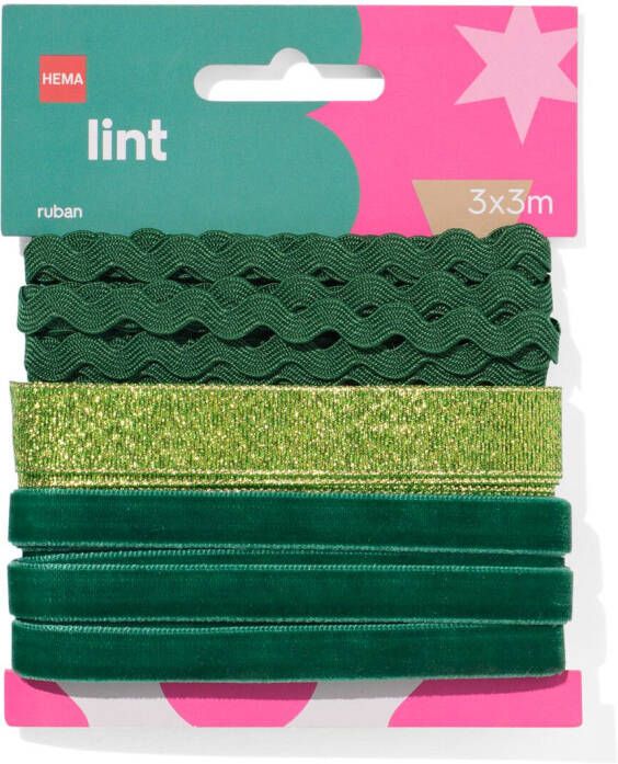 HEMA Lint Groen 3 Stuks (groen)