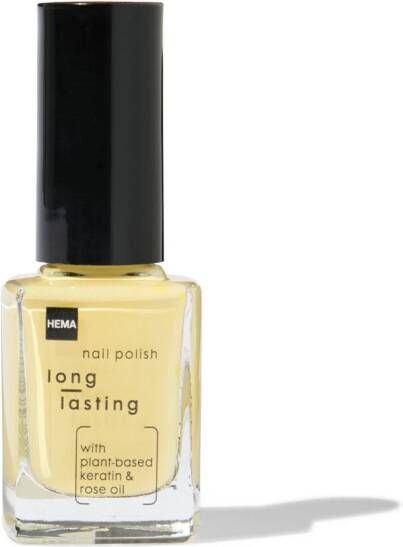 HEMA Long Lasting Nagellak 1028 Vanilla Cream (lichtgeel)