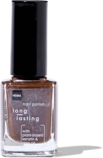 HEMA Long Lasting Nagellak 295 Chocolate Mousse (donkerbruin)