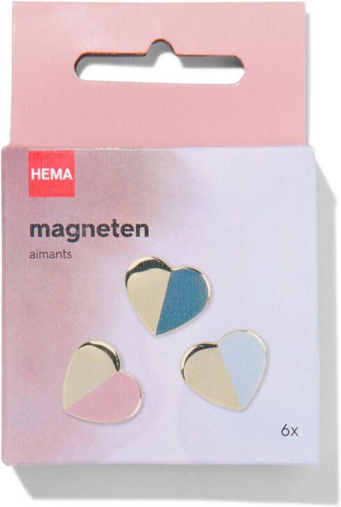 HEMA Magneten Hartjes 3cm 6 Stuks