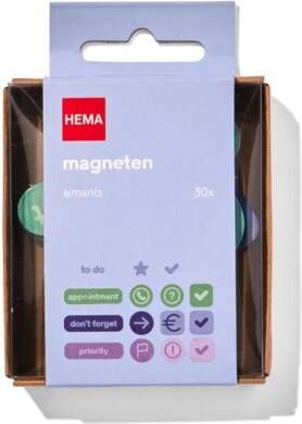 HEMA Magneten Voor Planbord 30 Stuks