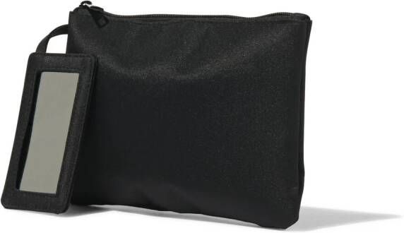 HEMA Make-up Tas Plat Zwart 14x21