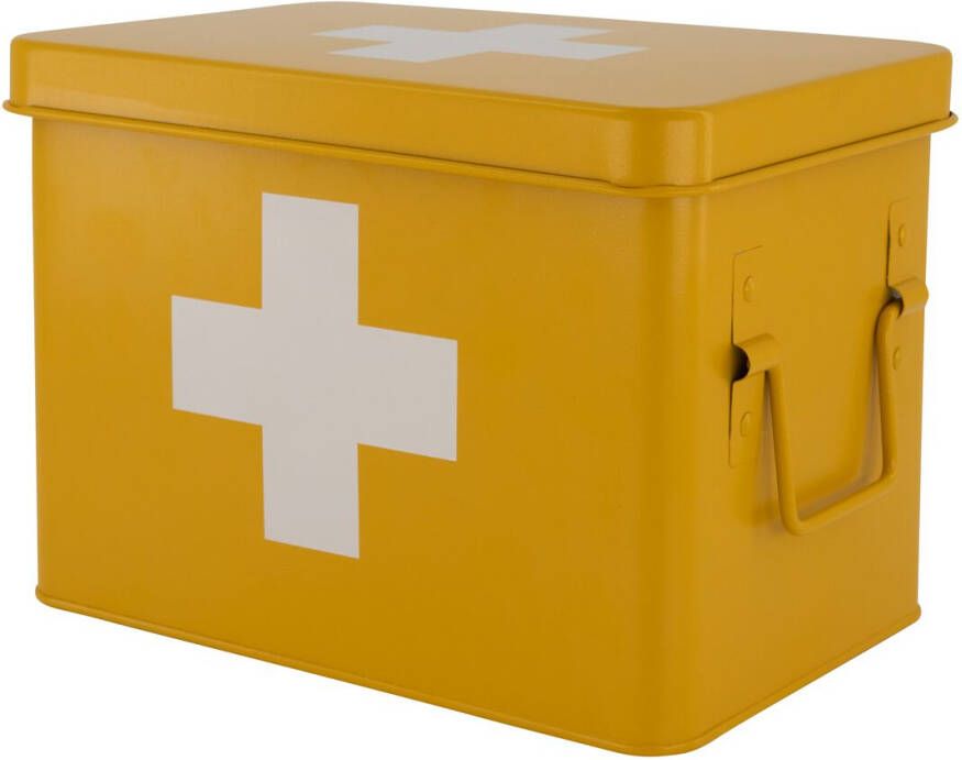 HEMA Medicijnbox 22x16x16 Okergeel (okergeel)