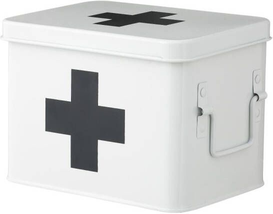 HEMA Medicijnbox 22x16x16 Wit (wit)