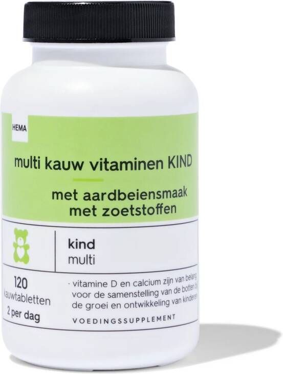 HEMA Multi Kauw Vitaminen Kind 120 Stuks