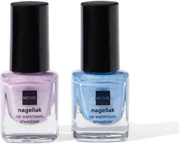 HEMA Nagellak Kids Op Waterbasis 2 Stuks (multi)