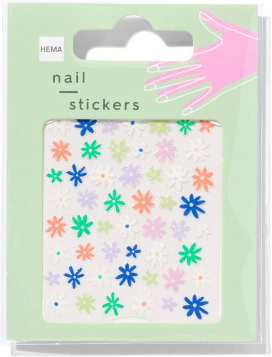 HEMA Nagelstickers Bloemen 52 Stuks