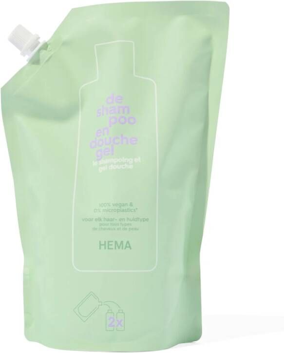 HEMA Navulverpakking Shampoo En Douchegel 1000ml