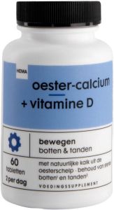 HEMA Oester-calcium + Vitamine D 60 Stuks