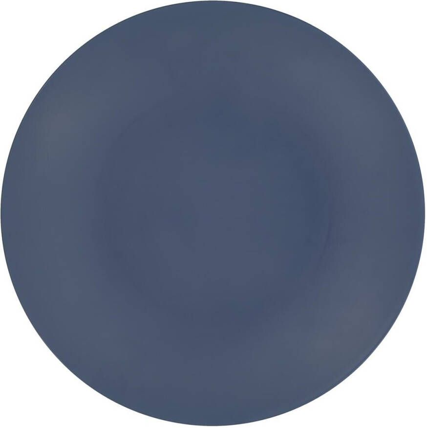 HEMA Ontbijtbord Ø 21.5 Melamine Mat Blauw (blauw)