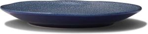 HEMA Ontbijtbord 23cm Porto Reactief Glazuur Wit blauw (blauw)