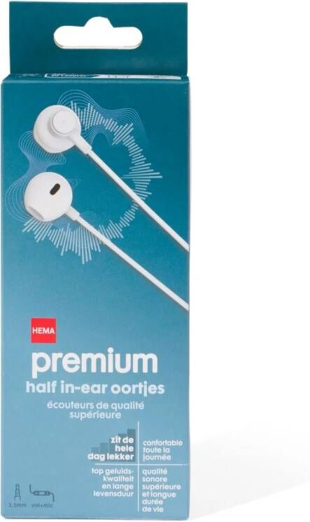 HEMA Oortjes Half In-ear Premium Wit