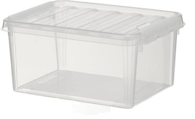 HEMA Opbergbox 8L Brussels Transparant 34x25x16 (transparant)