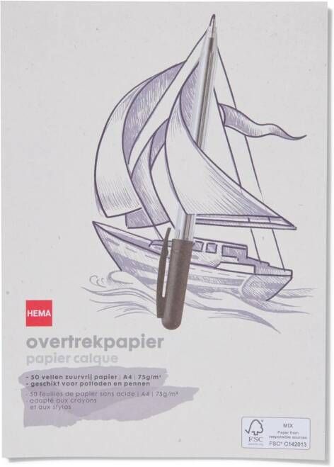 HEMA Overtrekpapier A4 75gr