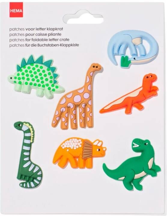 HEMA Patches Letter Klapkrat Dino