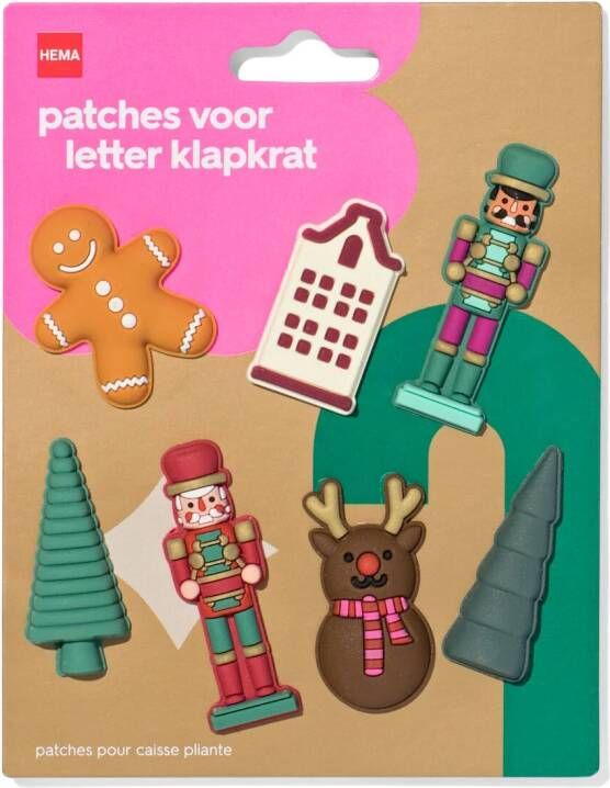 HEMA Patches Letterklapkratje Kerstfeest (multi)