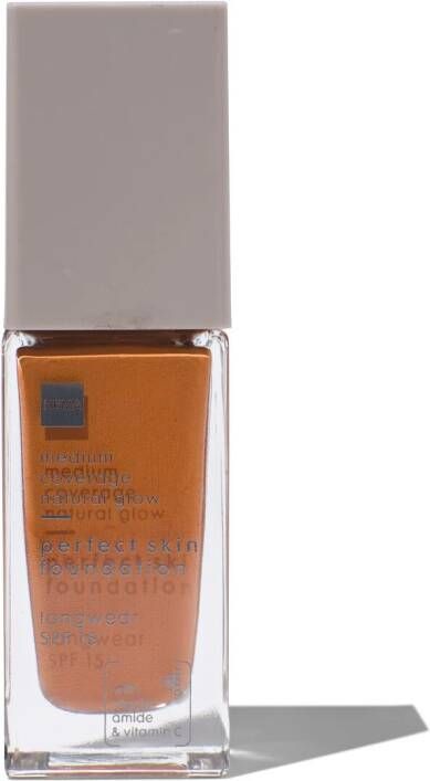 HEMA Perfect Skin Foundation SPF15 12 Warm Caramel (donkerbruin)