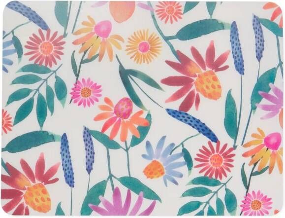 HEMA Placemat Kunststof 32x42 Wilde Bloemen (geel)