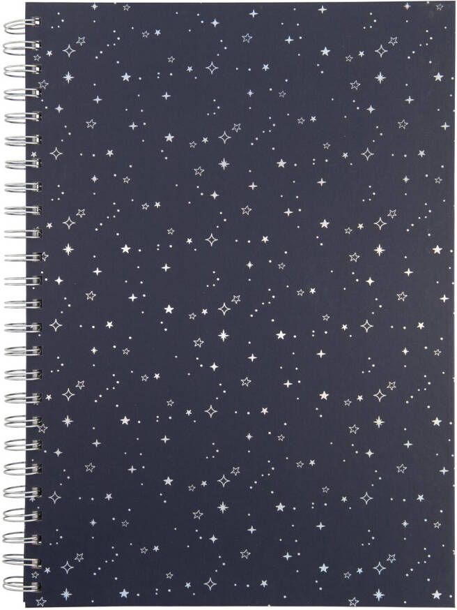 HEMA Plakboek Blanco Met Spiraal 32.5x23 Blauw