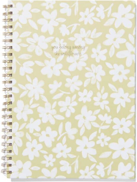 HEMA Plakboek Blanco Met Spiraal Bloemen A4