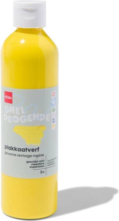 HEMA Plakkaatverf Geel 250ml