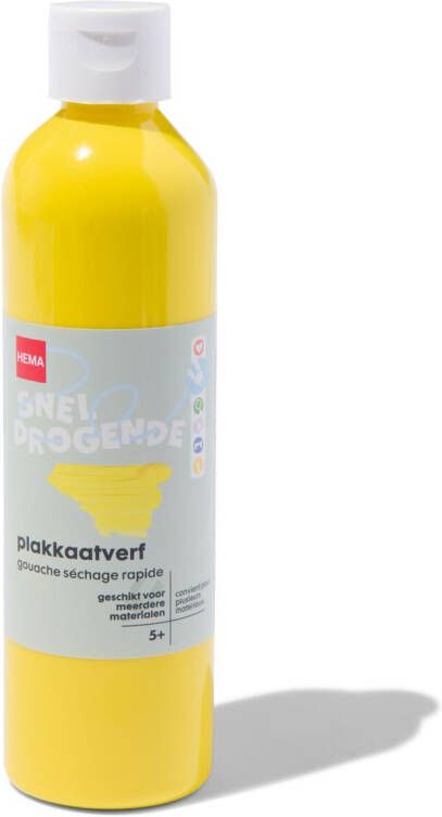 HEMA Plakkaatverf Geel 250ml