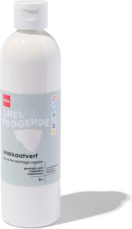 HEMA Plakkaatverf Wit 250ml