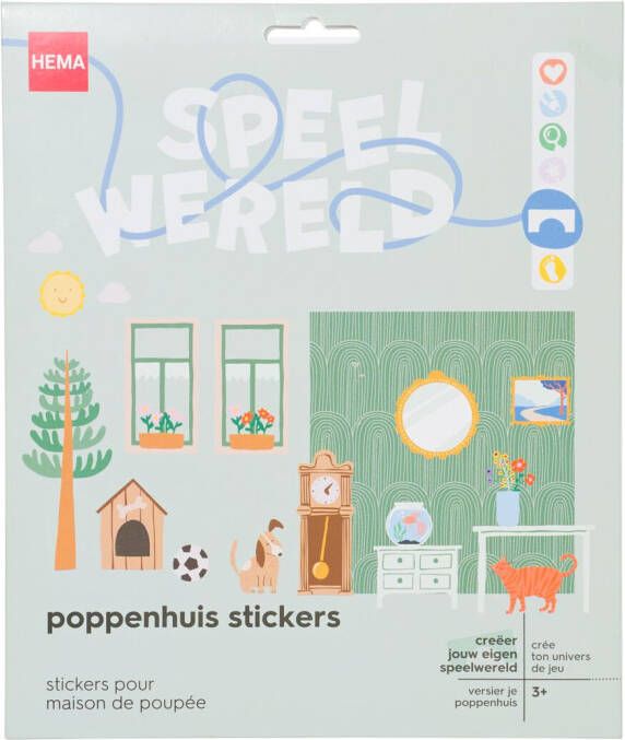 HEMA Poppenhuis Stickers 16 Vel