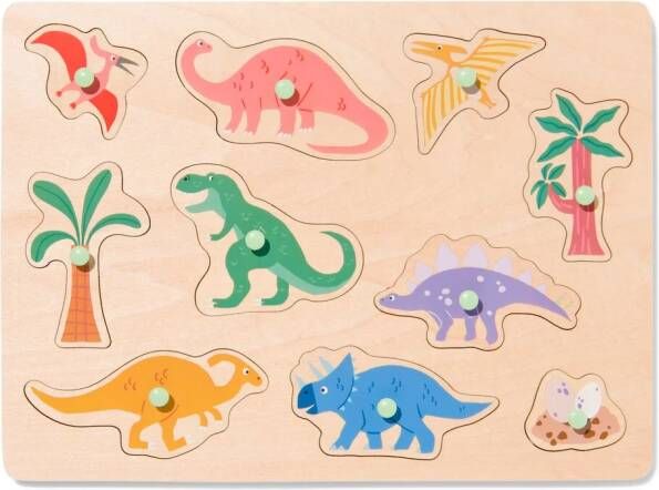 HEMA Puzzel Dino Hout