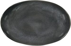 HEMA Schaal Ovaal 30 Cm Porto Reactief Glazuur Zwart (zwart)