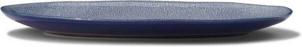 HEMA Schaal Ovaal 30cm Porto Reactief Glazuur Wit blauw (blauw)