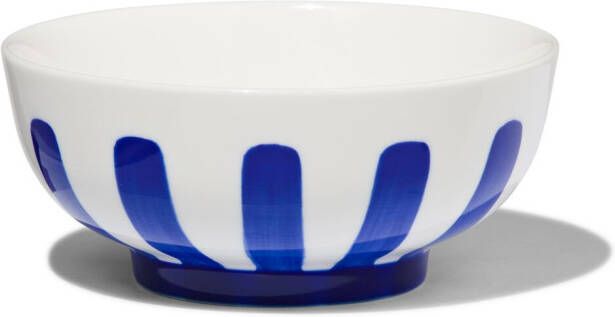 HEMA Schaaltje Ø11cm Tafelgenoten New Bone Wit Met Blauw (felblauw)