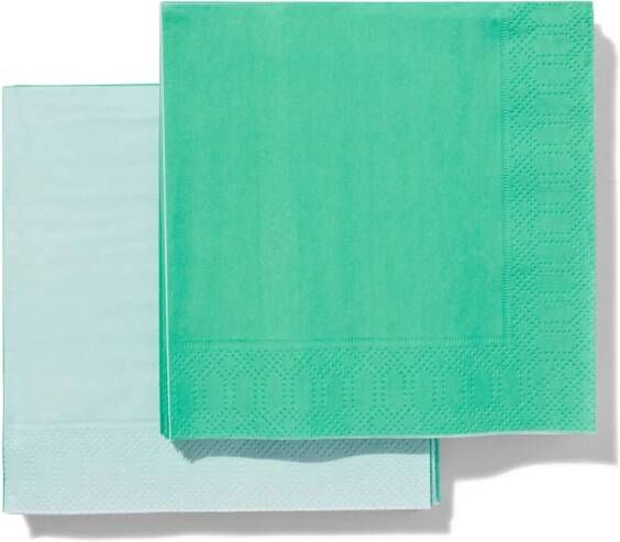 HEMA Servetten 24x24 Blauw 20 Stuks