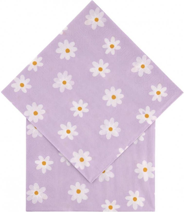 HEMA Servetten 30x30 Papier Daisy 20 Stuks