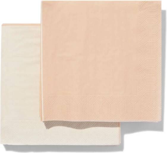 HEMA Servetten Beige Duo 24x24cm