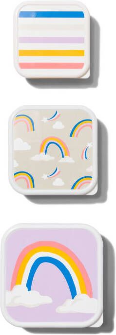 HEMA Snackbox Regenbogen 3-delig
